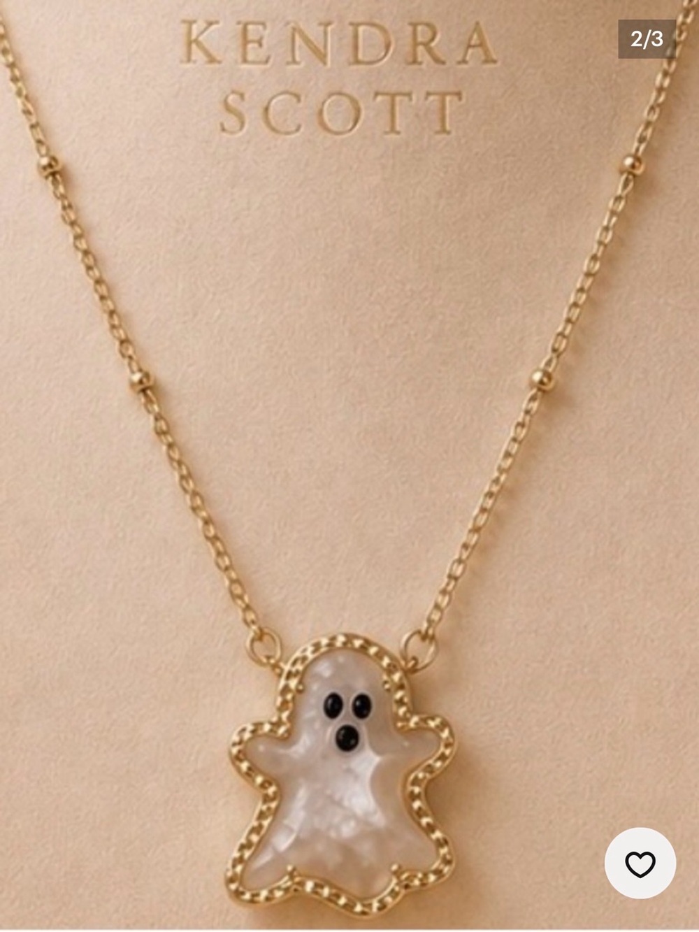 Kendra Scott Gold-tone Mother-of-Pearl Ghost Necklace